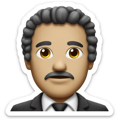 create a badge emoji for a supreme virus overlord, god of evil sticker