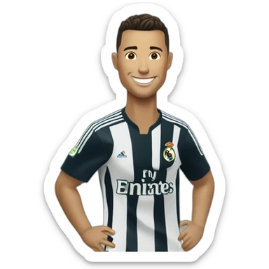 Ronaldo fait sa célébration sticker
