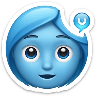 Tik tok mavi tik mavi  sticker