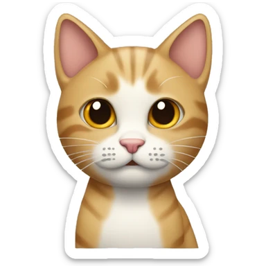 Gato con moño sticker