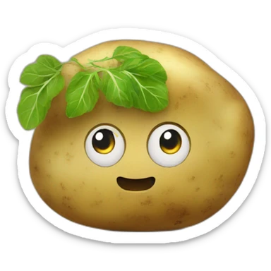 potato eatin potato sticker