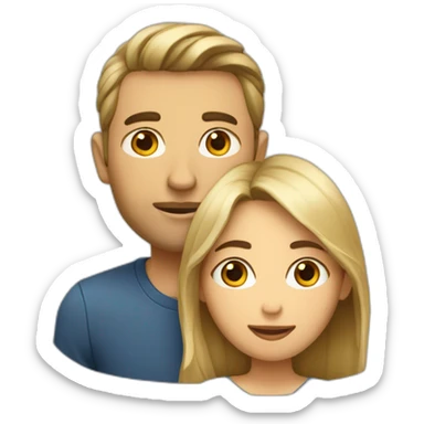 Couple qui se separe sticker