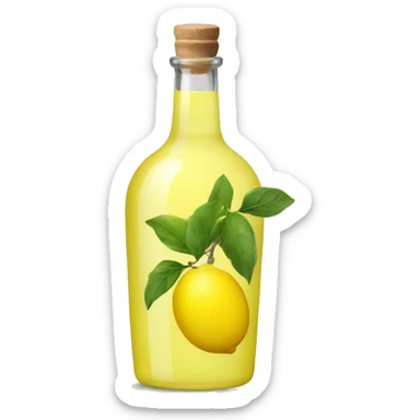a single bottle of limoncello sticker