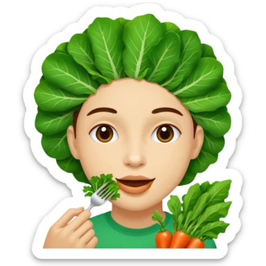 eating greens sticker