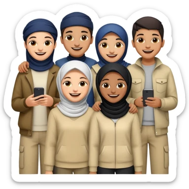 slang Muslim teenagers sticker