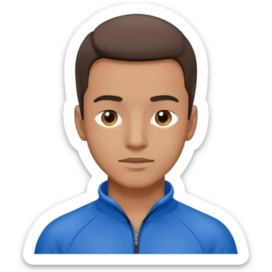 Bond man in a blue tracksuit sticker