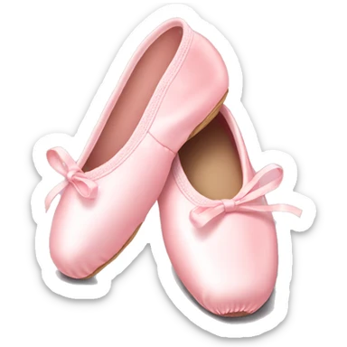 pastel pink ballet shoes sticker