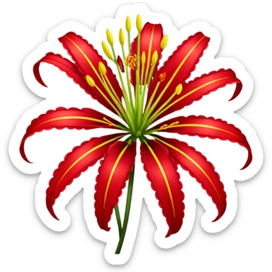 Red spider lily sticker
