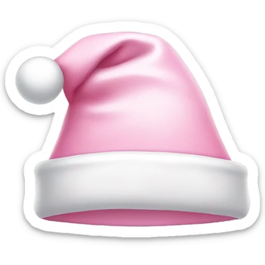 light pink santa hat sticker