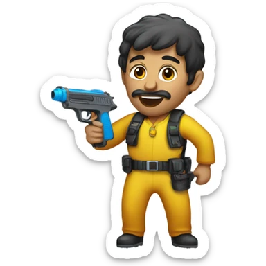 iranian with watergun sticker