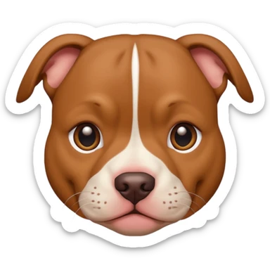 Un pitbull de carita tierna  sticker