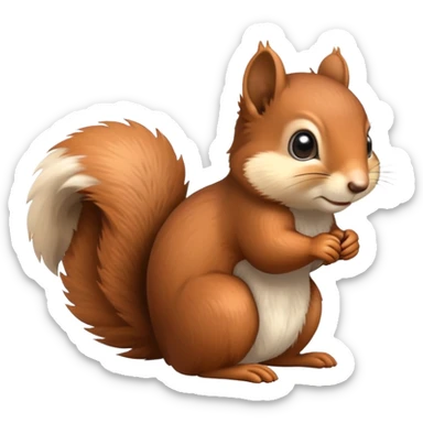 cute squirrel sticker