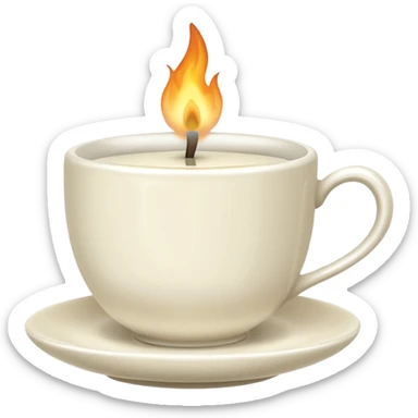 stylishteacup candle sticker
