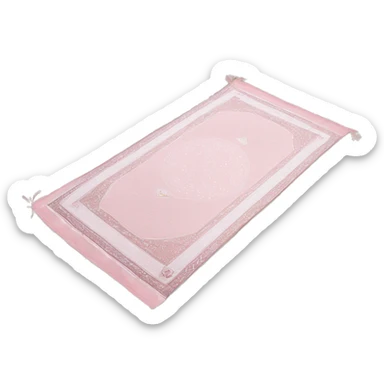 Light pink Muslim prayer mat sticker
