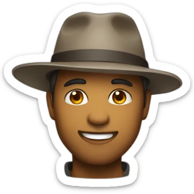 🤪 with hat sticker