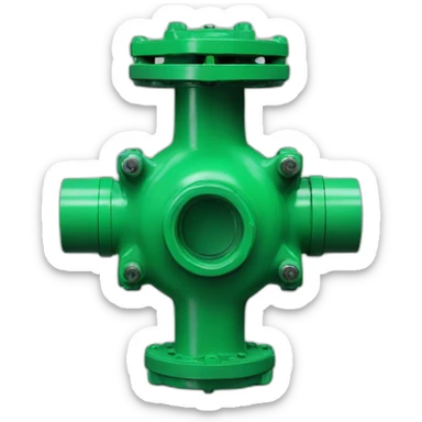 green valve fixture industrial sticker