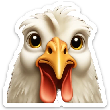 chicken farm animal sticker