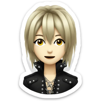 Visual kei singer sticker