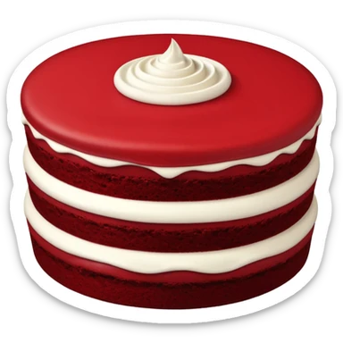 tarta red velvet sticker