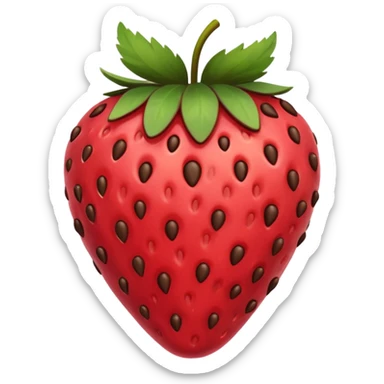 strawberry covered in chocolate sticker