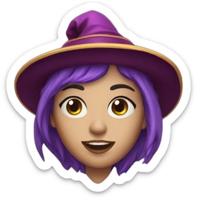 fortune teller witch sticker