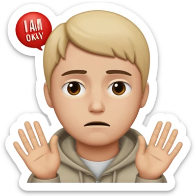 I am not okay with this (netflix) themed emojis sticker