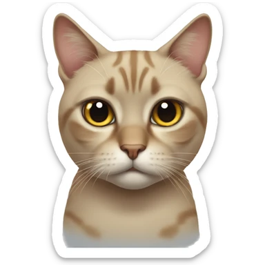 cat unimpressed  sticker