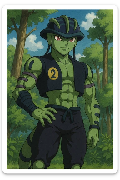 Meruem from Hunter x Hunter, detailed, anime style, full body, confident pose sticker