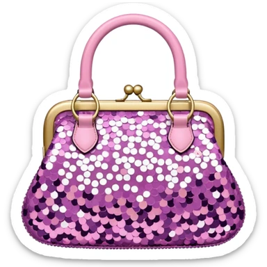 cute glamaholic purse sticker
