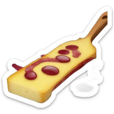 raclette with red wine sticker