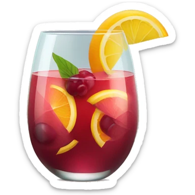 sangria in a glass sticker