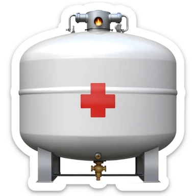 1000 gal residential propane tank white sticker