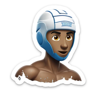 waterpolo player sticker