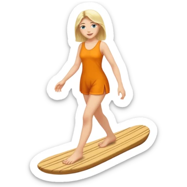 Barefoot Woman sticker