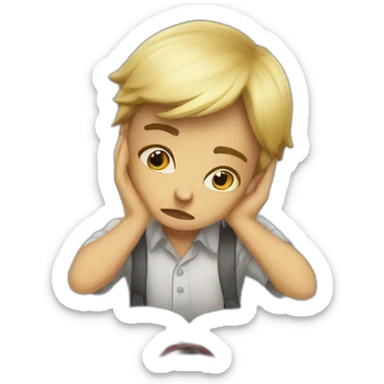 Struggling witg studies sticker