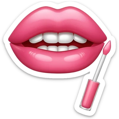 lip gloss clear  sticker