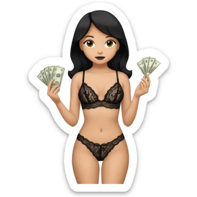 Erotic Sex money full height  sticker