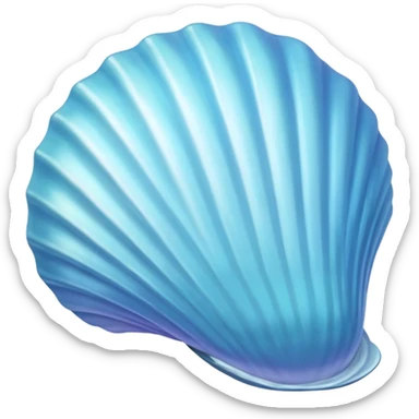 Light blue seashell sticker