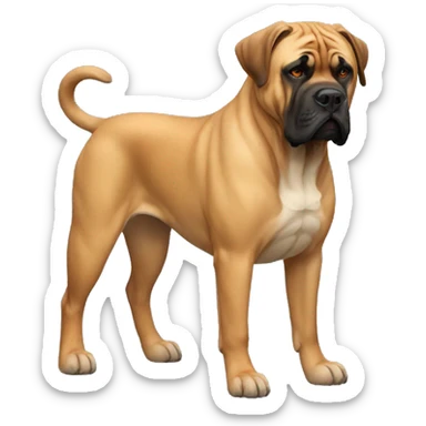 Bullmastiff Dog Breed Full Body sticker