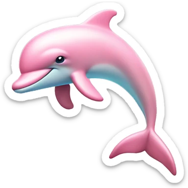 Pastel-pink-colors-dolphin sticker