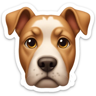 Heart face with dog ears sticker