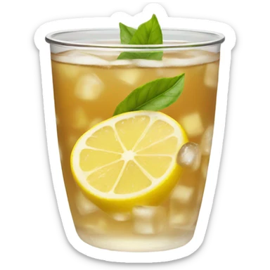 lemon tea iced sticker