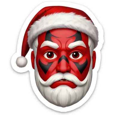darth maul santa sticker