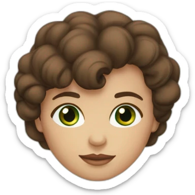 smoothbrownhair-greeneyes-portuguesegirl sticker