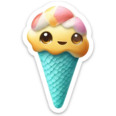 Fish Rating ice cream sticker