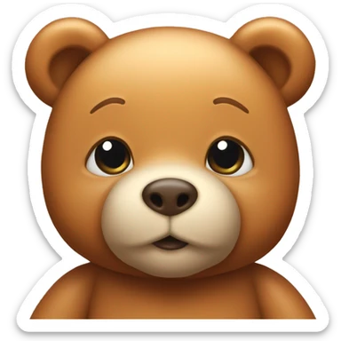 Cute Caramel teddy bear  sticker