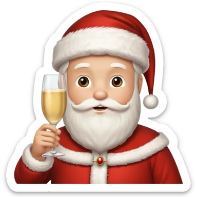 Santa Claus New Year 2026 sticker