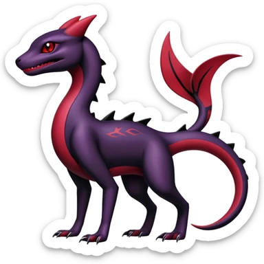 Salazzle-Salandit-Umbreon-Fakémon-hybrid-creature (full body)  sticker