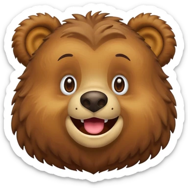 silly bear sticker