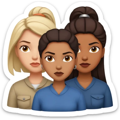 3 bad ass sisters sticker